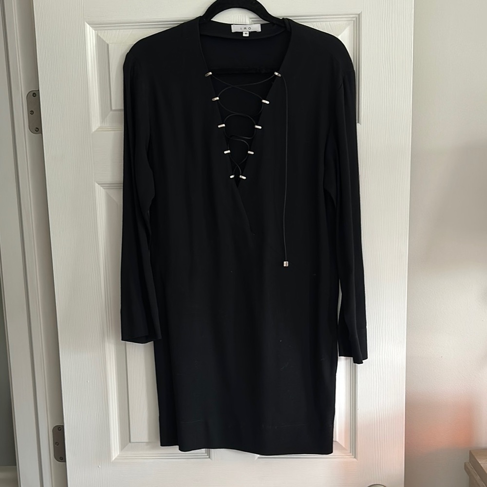 IRO black shift dress